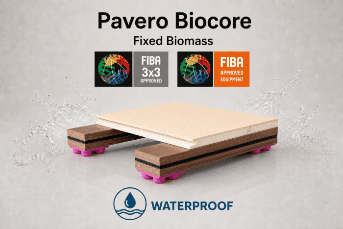 Pardoseală sportivă din biomasă Pavero BioCore